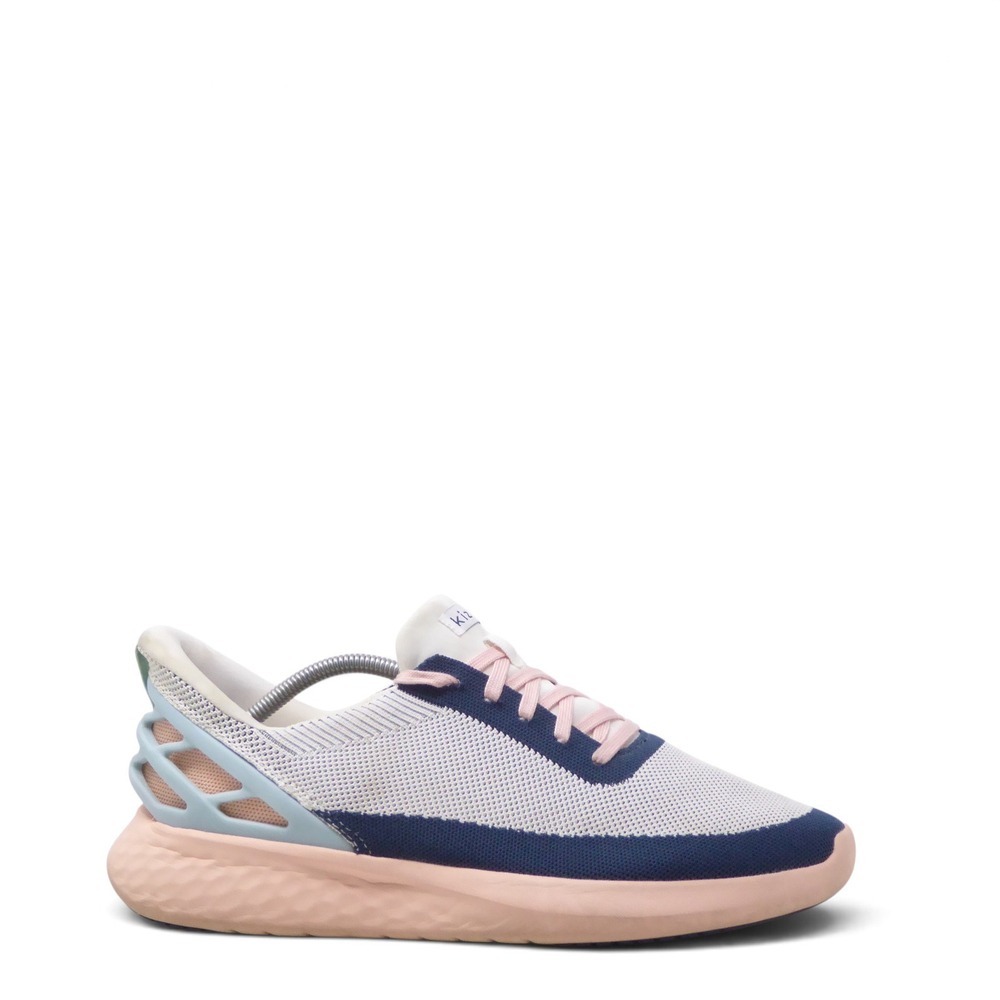 Kizik Athens Sneakers White Pink Hands-Free Athletic Shoes 11.5 Mens / 13 Women